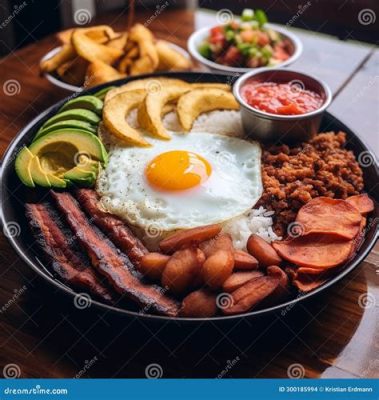 Bandeja Paisa: Savory Meats and Hearty Beans Collide in a Colombian Feast!